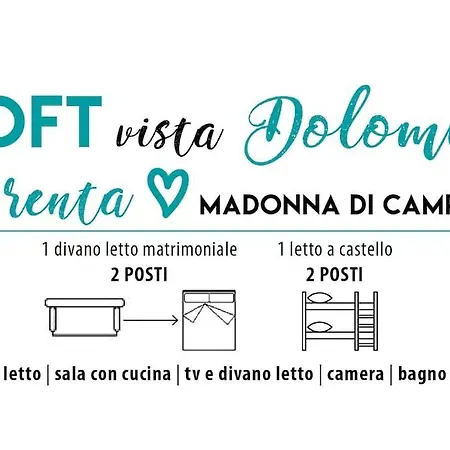 Appartamento Loft Vista Dolomiti Di Brenta Madonna